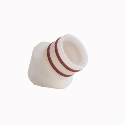 137139 Tivar Bocal de revestimento de pó cônico curto com anéis O para pistola de pulverização