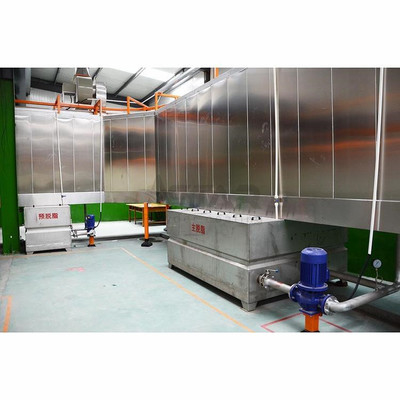 Equipamento de pré-tratamento da superfície da linha de revestimento por pó eletrostático em túnel suspensa