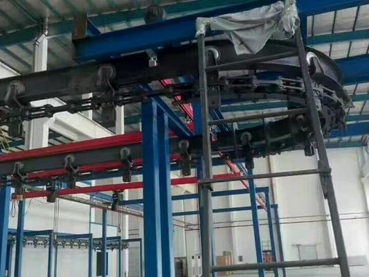 Linha de revestimento automática do pó da carga alta para produtos pesados
