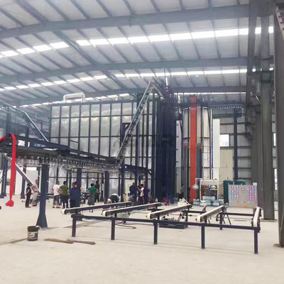 Máquina automática de revestimento por pó de alumínio por electrostática