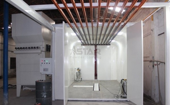 Caixa de pulverização de revestimento manual de folhas galvanizadas