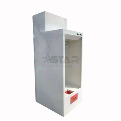 Manual portátil de dois filtros pequena cabine de revestimento em pó