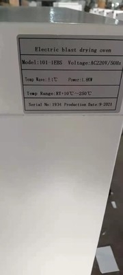 1.8KW Forno de secagem por explosão eléctrica Industrial temperatura constante