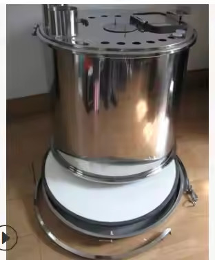 PH150D-24-D aço inoxidável rodada Hopper revestimento de pó reciclado OEM personalizável