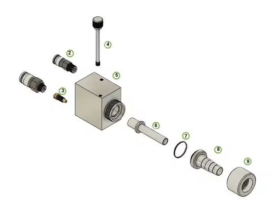NÃO OEM AIT60140-85 AIT60140-86 GX8000 Injetor Para Pistola de Pintura Eletrostática a Pó GX131