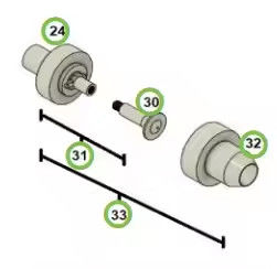 Não OEM conjunto de bocal inclui difusor de suporte de eletrodo e tampa para arma manual Parker Ionics GX132