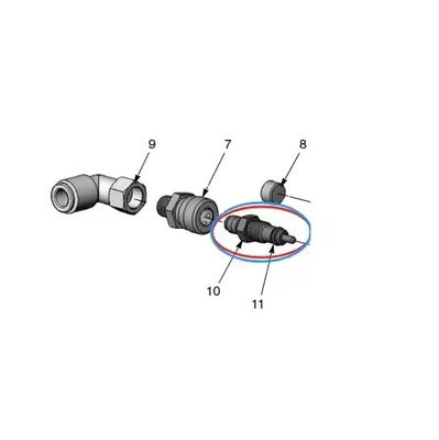 Geração II bomba de alimentação de pó de aço inoxidável bocal 1600595 fluxo de ar peças sobressalentes para máquina de revestimento em pó OEM suporte