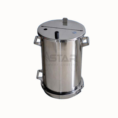 Funil de fluidificação do revestimento redondo de aço inoxidável do pó