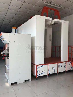 Cabine de pulverizador automática do revestimento do pó da circulação