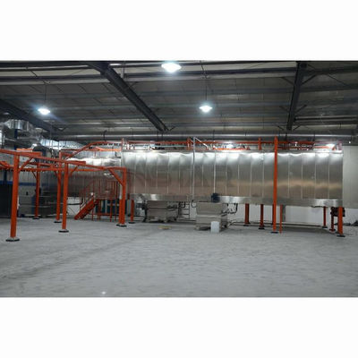 Linha de revestimento eletrostática equipamento de suspensão do pó do hardware do pré-tratamento do pulverizador