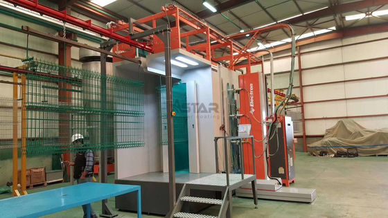 Linha de revestimento eletrostática automática do pó