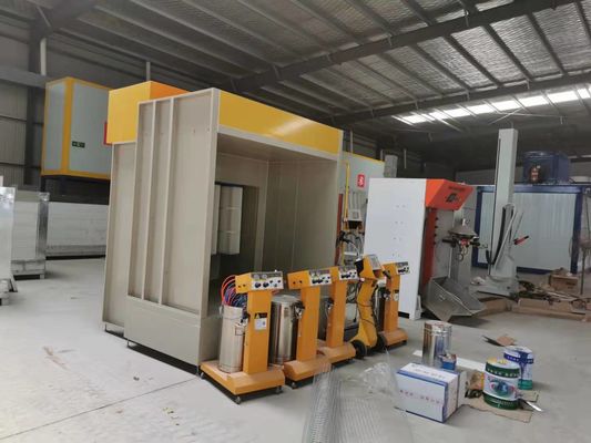 A pulverização artificial recupera a sala de pó pequena com os quatro elementos de filtro