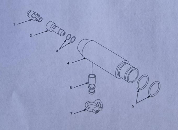 631271 M&aacute;quina de revestimento de p&oacute; Tribomatic II Difusor completo Pistola de revestimento de p&oacute; polida Pe&ccedil;as sobressalentes Suporte OEM personalizado 1