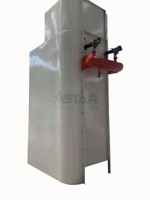 Manual portátil de dois filtros pequena cabine de revestimento em pó