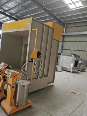 Recuperação por pulverização artificial de uma pequena sala de pó com quatro elementos de filtro